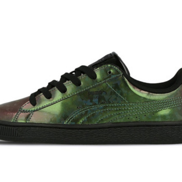 Puma Basket green holographic size 5c - Picture 5 of 6